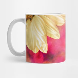 Daisy - Golden on Pink Mug